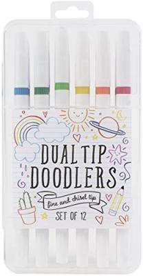 American Crafts • marker set dual tip doodlers chisel fine