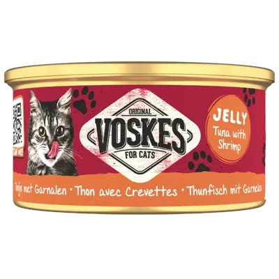 Voskes Tonijn met garnalen 85g