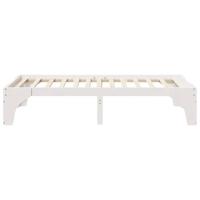 Bedframe met opslag Wit 75 x 190 cm Massief grenenhout - thumbnail