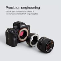 Urth Lens mount adapter: compatibel met Rollei SL35 (QBM) lens naar Sony E camera body - thumbnail