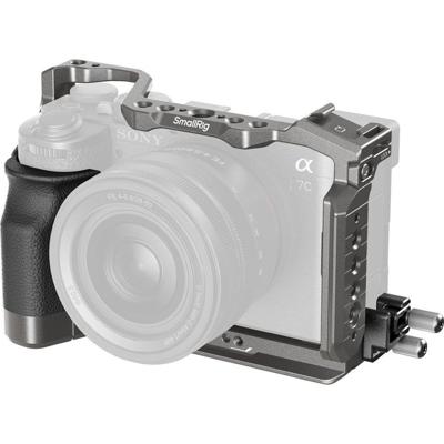 SmallRig 5198 “HawkLock” Quick Release Cage Kit with Silicone Handle for Sony Alpha 7C II / 7CR