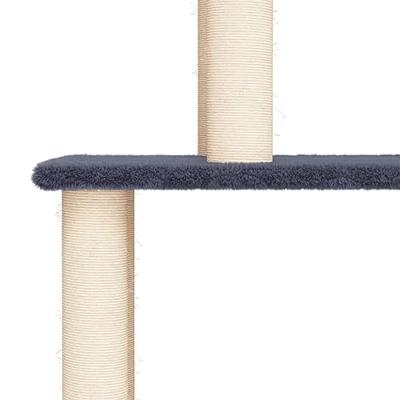 VidaXL Kattenmeubel met sisal krabpalen 183 cm donkergrijs