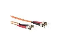 ACT 1,5 meter LSZH Multimode 62.5/125 OM1 glasvezel patchkabel duplex met ST en SC connectoren
