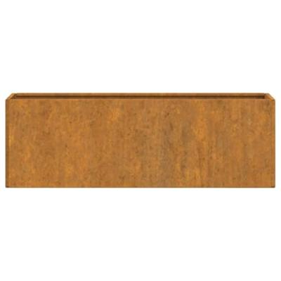 VidaXL Plantenbakken wandmontage 2 st 53x10x17 cm cortenstaal roestig