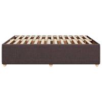 Bedframe zonder matras stof donkerbruin 140x190 cm - thumbnail