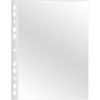 Q-CONNECT geperforeerde showtas A4 11-gaatsperforatie glashelder 80 micron pak van 50 stuks - thumbnail