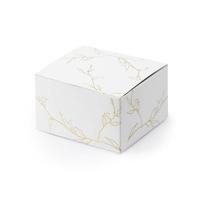 Traktatiedoosjes met gouden takjes print (10st) - thumbnail