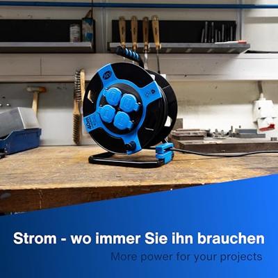 REV 0010118812 Kabelhaspel 50.00 m Zwart Randaarde stekker