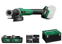 Hikoki G1813DVEWQZ | Accu haakse slijpmachine| 18V | 125 mm | Inclusief lader en 2 x BSL1850MA accu&apos;s | In HSC III koffer - G1813DVEWQZ - thumbnail