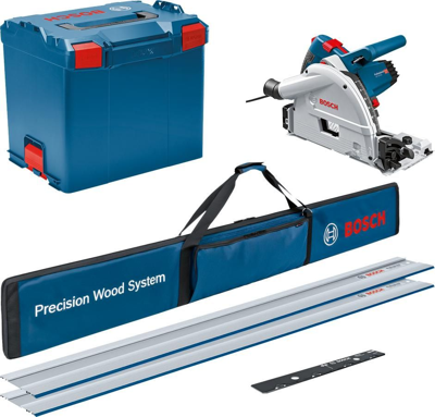 Bosch Professional GKT 55 GCE Invalzaag 165mm + 2x geleiderail 1400W in L-Boxx - 0615990M9B Bosch Professional GKT 55 GCE Invalzaag 165mm + 2x geleiderail 1400W in L-Boxx - 0615990M9B