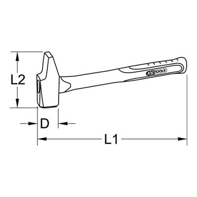 KS Tools 142.1031 1421031 Bankwerkershamer 415 g 290 mm 1 stuk(s)