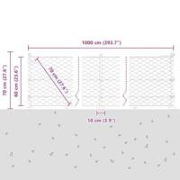VidaXL Afrasteringspaal zilver 10 x 0,6 m (50 mm gaas) staal - thumbnail