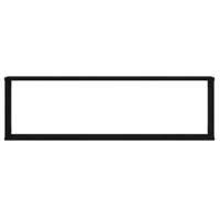 Wandrekken Kubusvormige 4 st 100x15x30 cm spaanplaat zwart - thumbnail