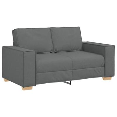 2-zitsbank Donkergrijs 160x78x84 cm Stof