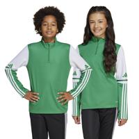 adidas Squadra 25 Trainingstrui 1/4-Zip Kids Groen Wit - thumbnail