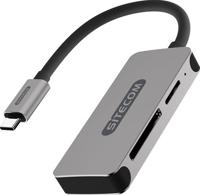 Sitecom MD-066 geheugenkaartlezer Zwart, Grijs USB 3.2 Gen 1 (3.1 Gen 1) Type-C - thumbnail