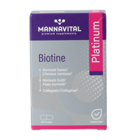 Mannavita Biotine platinum 60 Vegetarische capsules - thumbnail