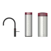 Quooker Fusion Round Keukenkraan Set - Kokend Warm- en Koud Water - Zwart - met COMBI Reservoir & CUBE - Direct Gekoeld Bruisend Water - thumbnail