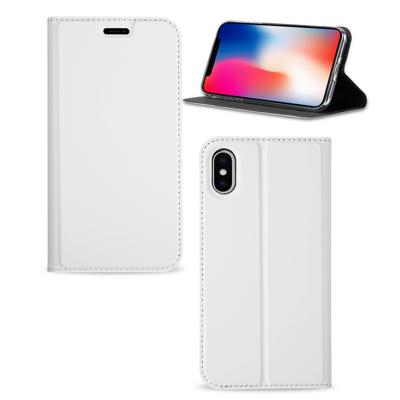 Apple iPhone X | Xs Telefoonhoesje Wit met Standaardfunctie Apple iPhone X | Xs Telefoonhoesje Wit met Standaardfunctie