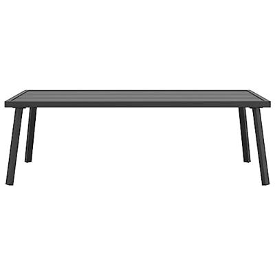 Tuintafel 110x55x35 cm staal antracietkleurig