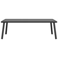 Tuintafel 110x55x35 cm staal antracietkleurig - thumbnail