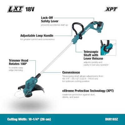 Makita DUR193Z Accu Grastrimmer 18V Basic Body - thumbnail