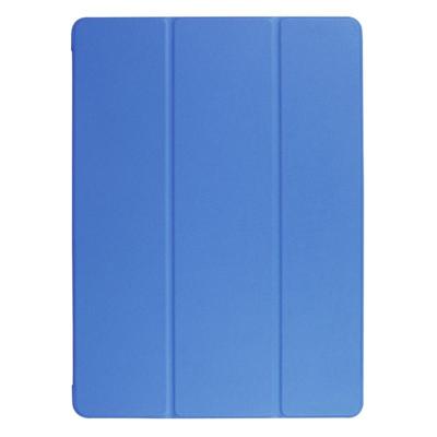 Custer Texture Horizontal Flip Smart Leather Case with 3-folding Holder for iPad Pro 12.9 inch with Sleep / Wake-up Function(Blue)