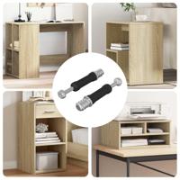 VidaXL Cam lock bout 2 pcs zilver en zwart m6 x 40 mm - thumbnail