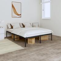 Bedframe metaal zwart 160x200 cm - thumbnail