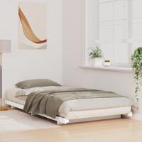 Bedframe Wit 80 x 210 cm Massief grenenhout - thumbnail