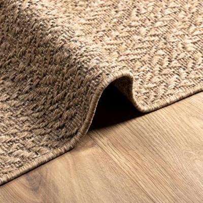 Vloerkleed 160x230 cm voor binnen en buiten jute look - thumbnail