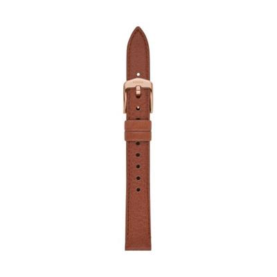 Horlogeband Fossil S141213 Leder Bruin 14mm Horlogeband Fossil S141213 Leder Bruin 14mm