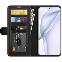 Casecentive Magnetische Leren Wallet case Huawei P50 zwart - thumbnail