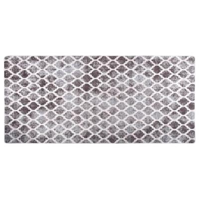 Vloerkleed wasbaar anti-slip 80x300 cm meerkleurig