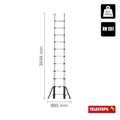 Telesteps Prime Line Telescoopladder 3,5m met stabilizer - 72235-781