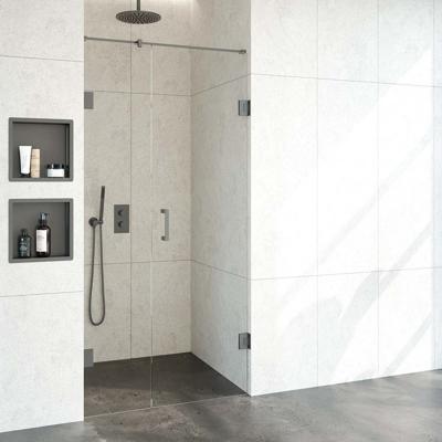 Nisdeur Compleet Just Creating Profielloos 2-Delig 100x200 cm 40/60 Gunmetal Sanitop