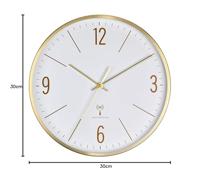 TFA Dostmann 60.3534.53 Wandklok Zendergestuurd 300 mm x 45 mm x 300 mm Goud - thumbnail