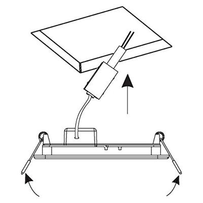 Eglo Vierkante downlighter Fueva 5 5,5cm - 3000K 11cm wit 99162