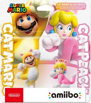 Amiibo Super Mario Collection 2-Pack - Cat Mario & Cat Peach Amiibo Super Mario Collection 2-Pack - Cat Mario & Cat Peach