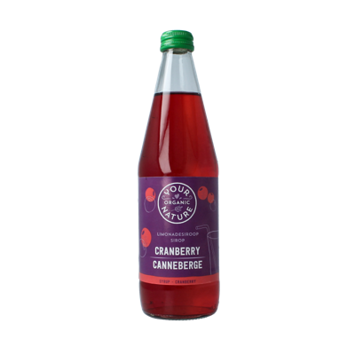 Limonadesiroop cranberry bio 500 Milliliter