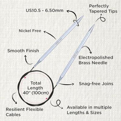 KnitPro Nova Cubics rondbreinaald 100 cm