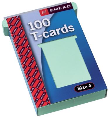 T-kaart djois formaat 4 107mm groen 100st T-kaart djois formaat 4 107mm groen 100st