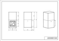 Trio Design buitenlampHudson led zwart - 220060142 - thumbnail
