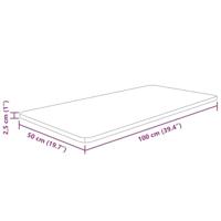 Wastafelblad 100x50x2,5cm behandeld massief hout lichtbruin - thumbnail