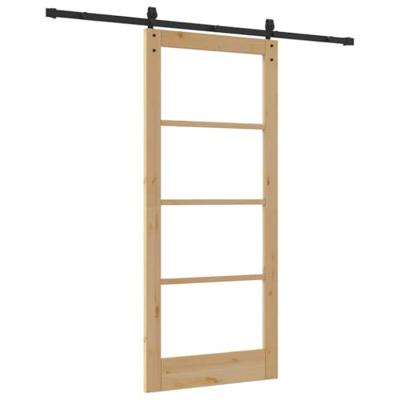 Schuifdeur ORKDAL Bruin 86 x 198.5 cm Massief grenenhout