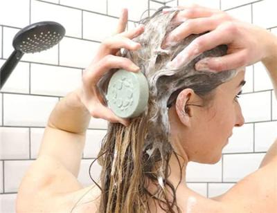 Lamazuna Shampoo blok - vet haar - groene klei & spirulina