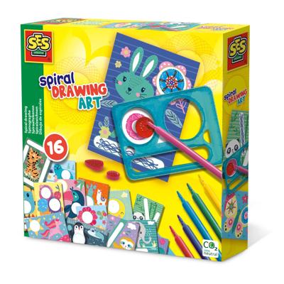 SES Creative spiraal tekenset met kaarten junior 25 delig SES Creative spiraal tekenset met kaarten junior 25 delig