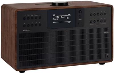 Revo SuperCD - Internetradio - Bluetooth AptX - Walnoot/Zwart