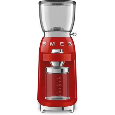 Smeg CGF11RDEU koffiemolen 150 W Rood, Transparant