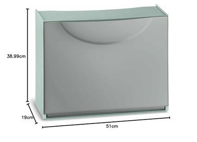 Schoenenrek Terry Harmony Box Polypropyleen Grijs (51 x 19 x 39 cm)